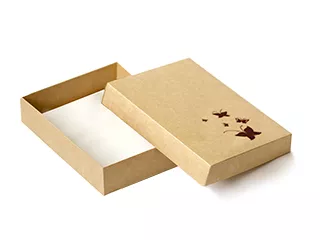 Коробка крышка-дно 380х250х100, непрозрачная, с логотипом