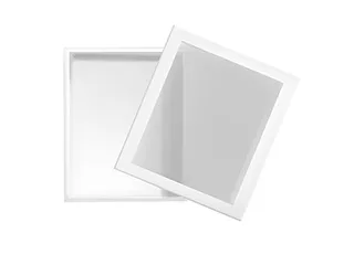 Коробка крышка-дно 430х330х120, с прозрачным окном, белая мелованная