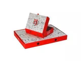 Коробка с откидывающейся крышкой 180х135х40, непрозрачная, с печатью